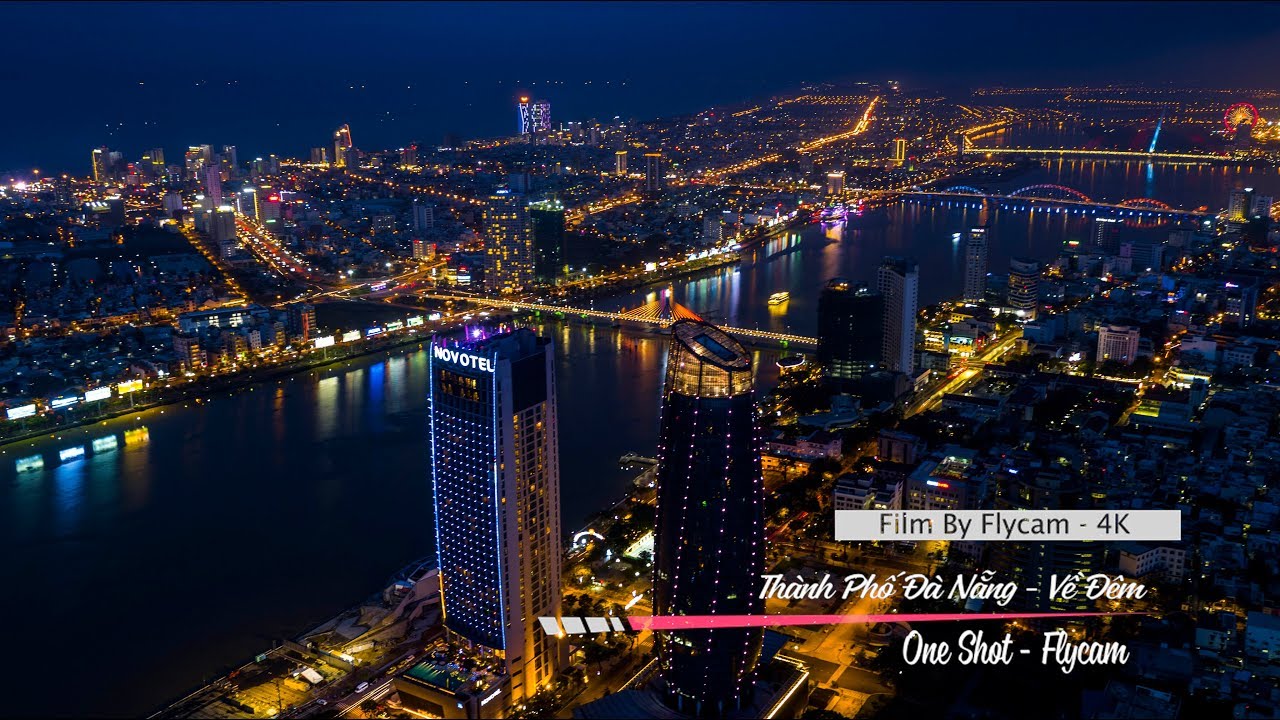 Một Góc Thành Phố Đà Nẵng Về Đêm - One Shot Flycam