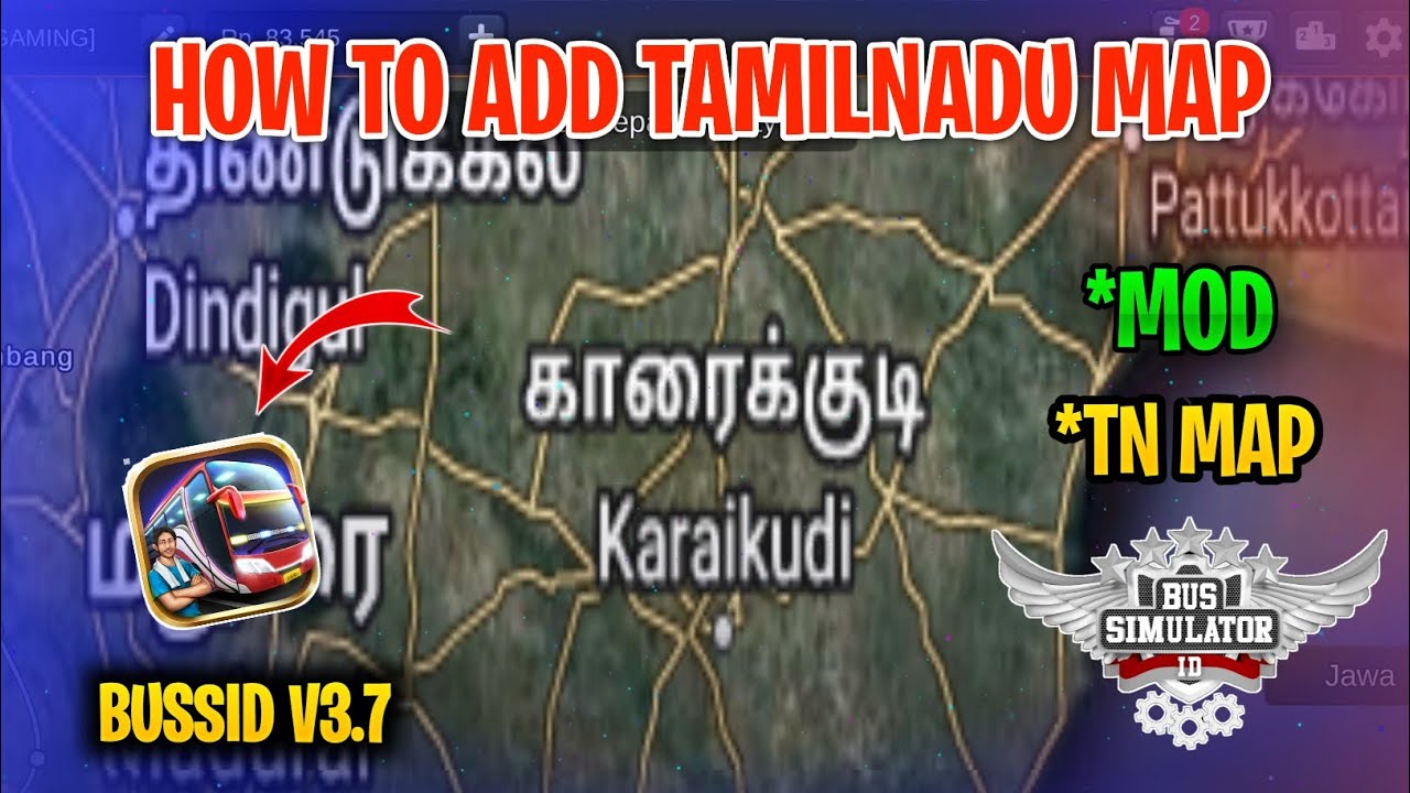 New Tamilnadu Map Mod Tamil | Bus Simulator Indonesia | Tamilnadu Map Mod for Bussid v3.7.1 #mod