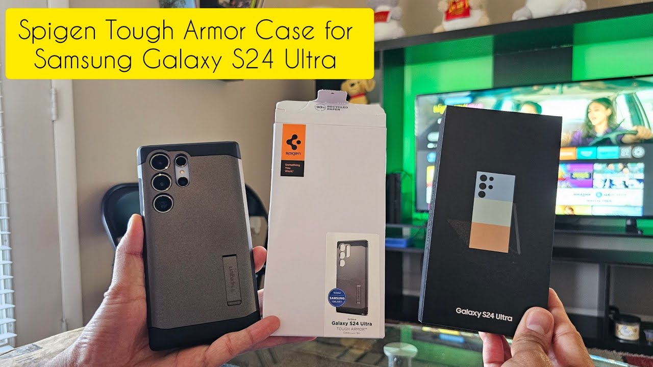 Чехол Spigen Tough Armor Case (цвет Gunmetal Grey) для Samsung Galaxy S24 Ultra за 22 доллара #sp...
