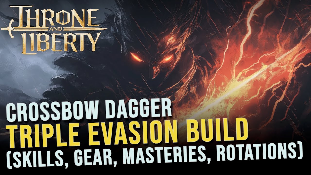 Crossbow Dagger PVP HL + Questlog Triple Evasion Build (Skills, Gear, Masteries, Rotations)