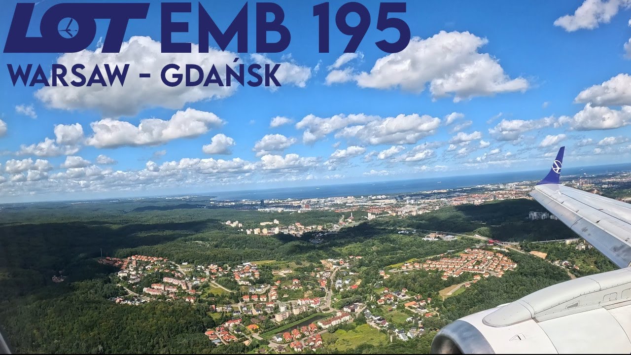 Full Flight | LOT Polish Airlines | Embraer 195 | Warsaw-Gdańsk | [4K60]
