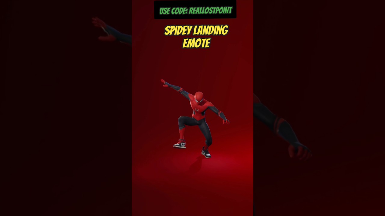 SPIDEY LANDING Emote - Fortnite