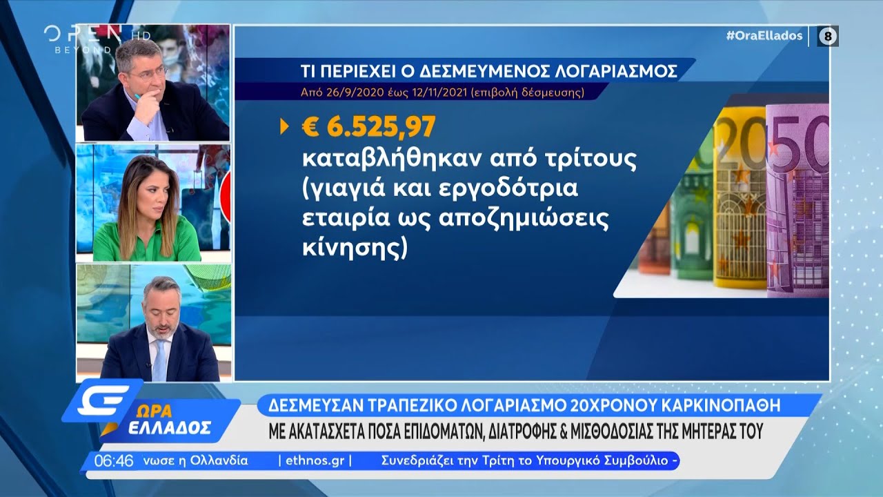 Δέσμευσαν τραπεζικό λογαριασμό 20χρονου καρκινοπαθή με ακατάσχετα ποσά επιδομάτων | Ώρα Ελλάδος