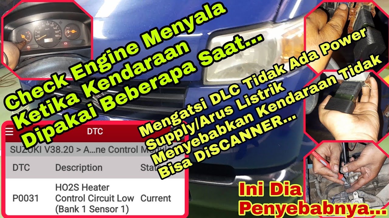 MENANGANIN SUZUKI APV(MEGA CARRY) CHECK ENGINE MENYALA
