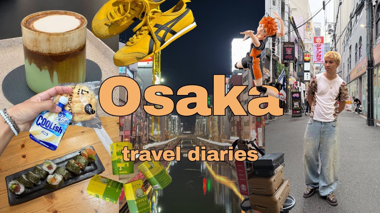 72h in Osaka I shopping, exploring, der beste matcha, smiski unboxing & crazy pickups I Osaka Guide
