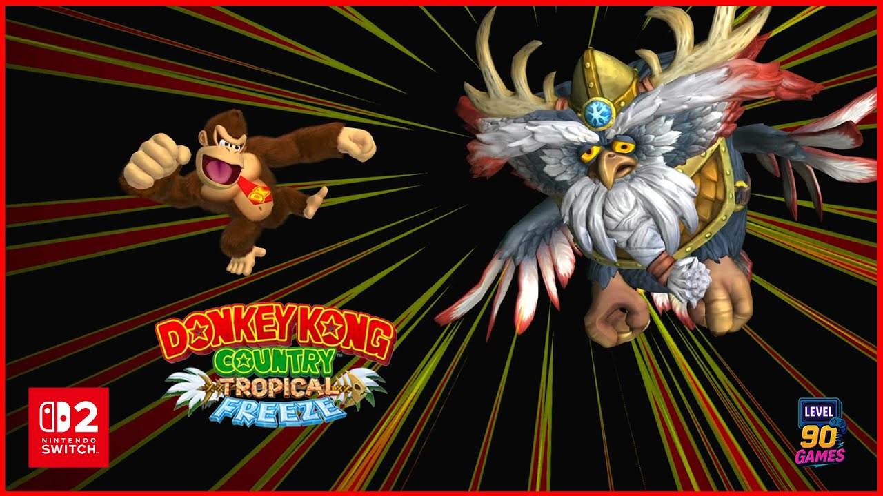 Donkey Kong Country: Tropical Freeze – A Fase Mais Insana Contra o Chefão ❄️🦅 | Nintendo Switch 2
