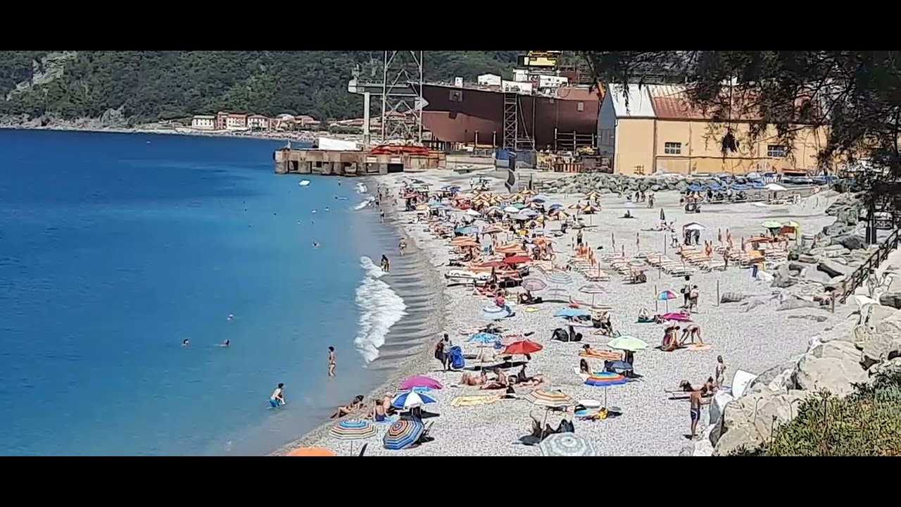 Riva Trigoso, vista Spiaggia 05/07/2022 una giornata soleggiata ma ventilata