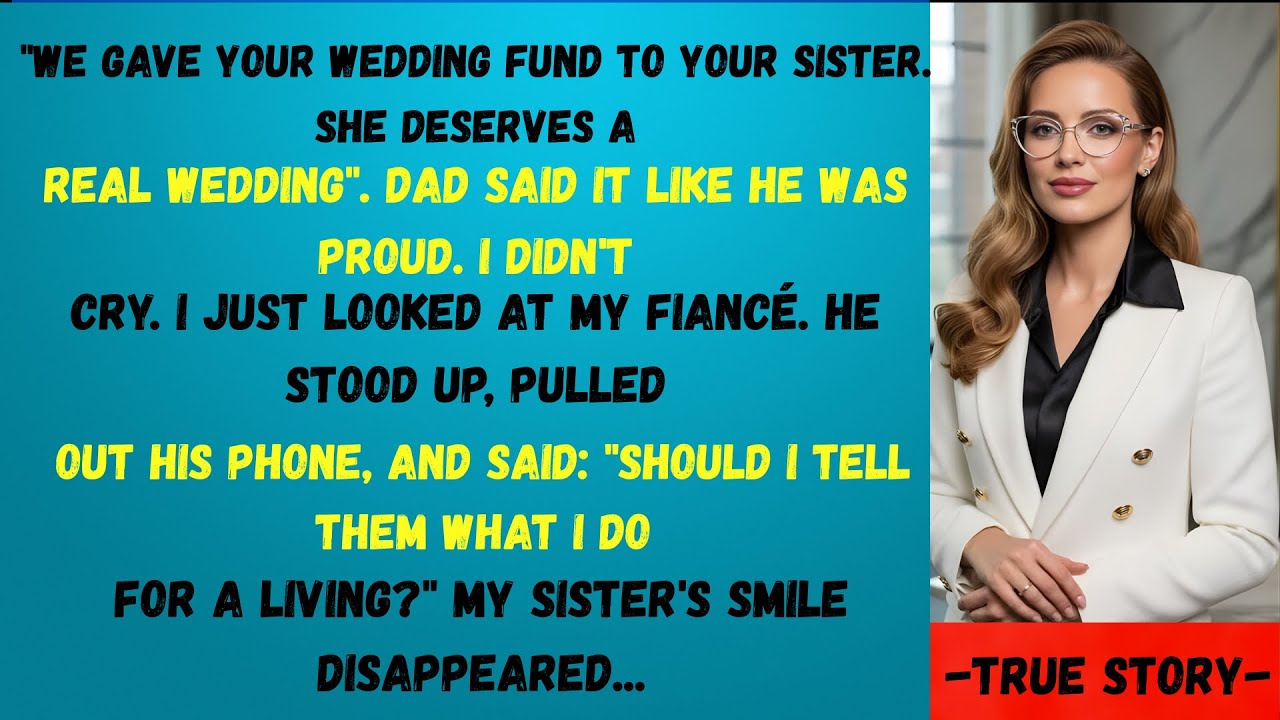 Dad Gave My Wedding Fund To My Sister—“She Deserves It.” Then My Fiancé Stood Up And Said...