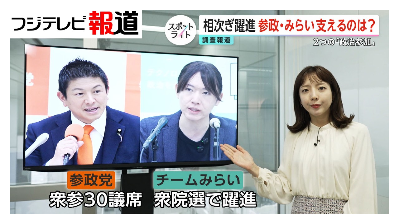 「支持」はどう集まり、どう動く？　新興2党・参政党とチームみらいの支持者たちの活動現場【スポットライト】調査報道プロジェクト