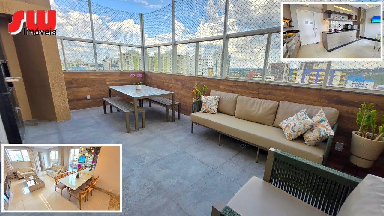 R$1.200.000mil Cobertura 140m² Reformada Nascente! 2Vagas - Park Avenue - Águas Claras DF