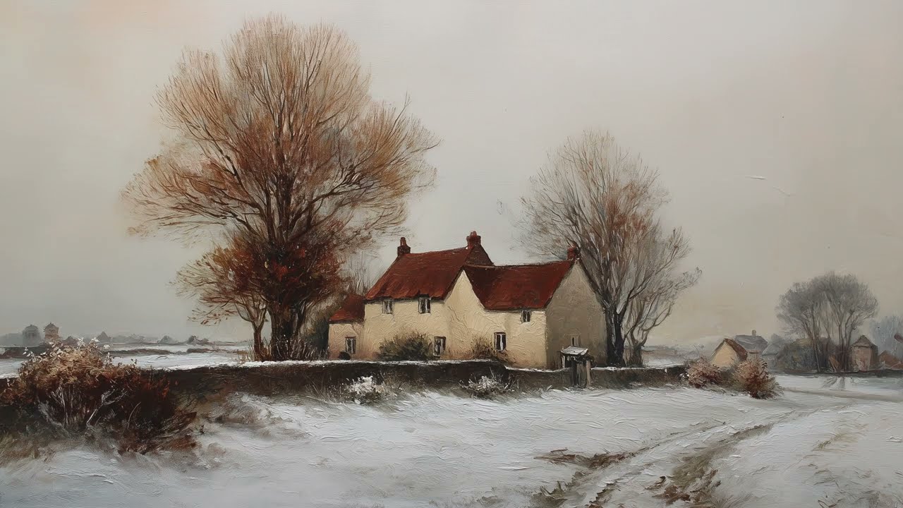 Vintage Winter Frame TV Art ❄️ Cozy & Timeless Winter Decor (4K Ambient Art) | Art For Your TV