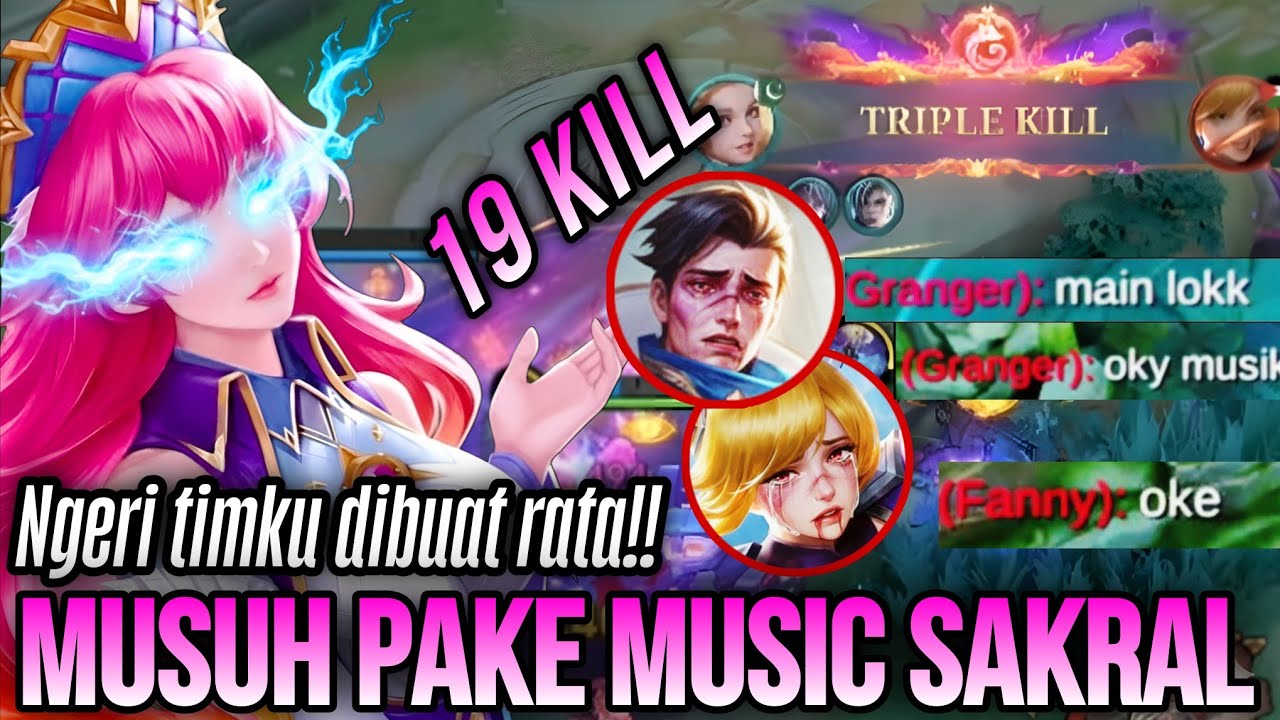 MUSUH BILANG OKE MUSIK!! LIAT ODETTKU BUAT MUSUH KERINGAT DINGIN🔥- MOBILE LEGENDS BANG-BANG
