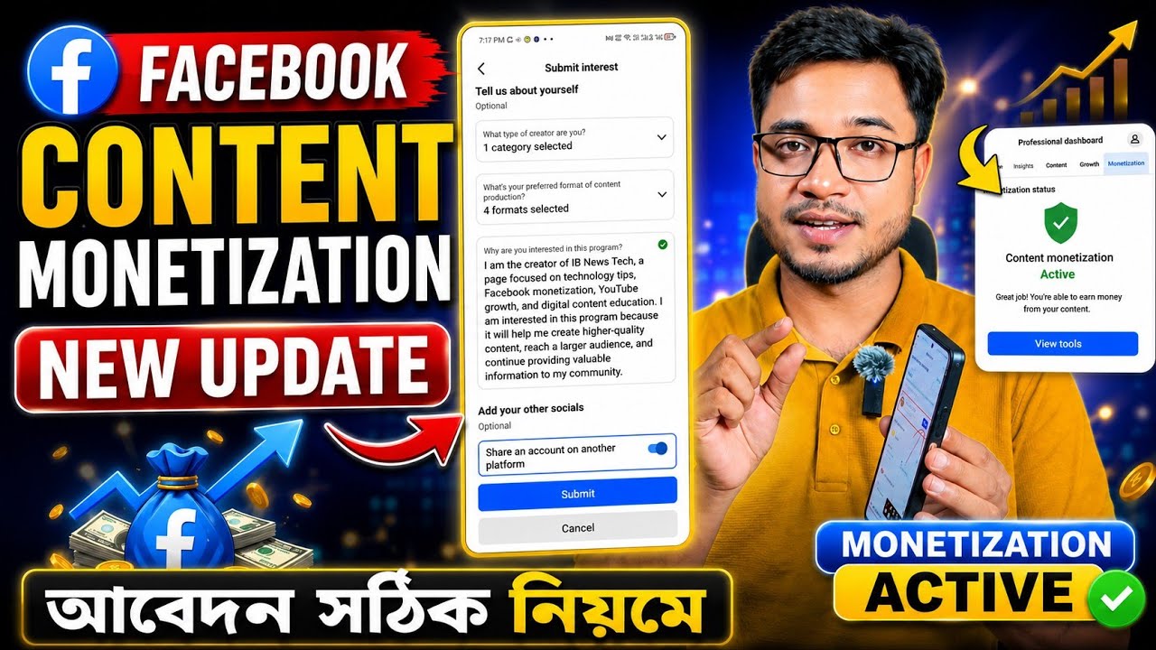 Facebook Content Monetization Application Guide 2026 | Submit Interest Form the Right Way