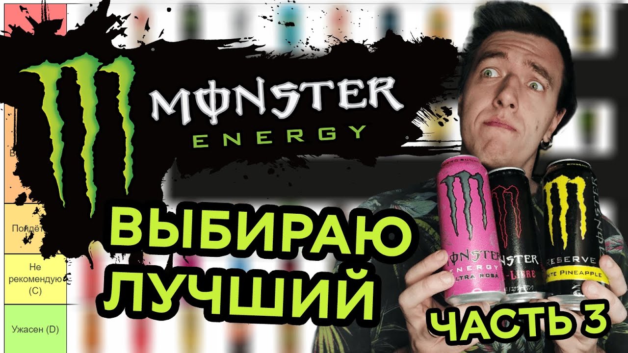 ТИР-ЛИСТ MONSTER ENERGY (3-я часть) | Выбрал все ЛУЧШИЕ и ХУДШИЕ Monster Energy