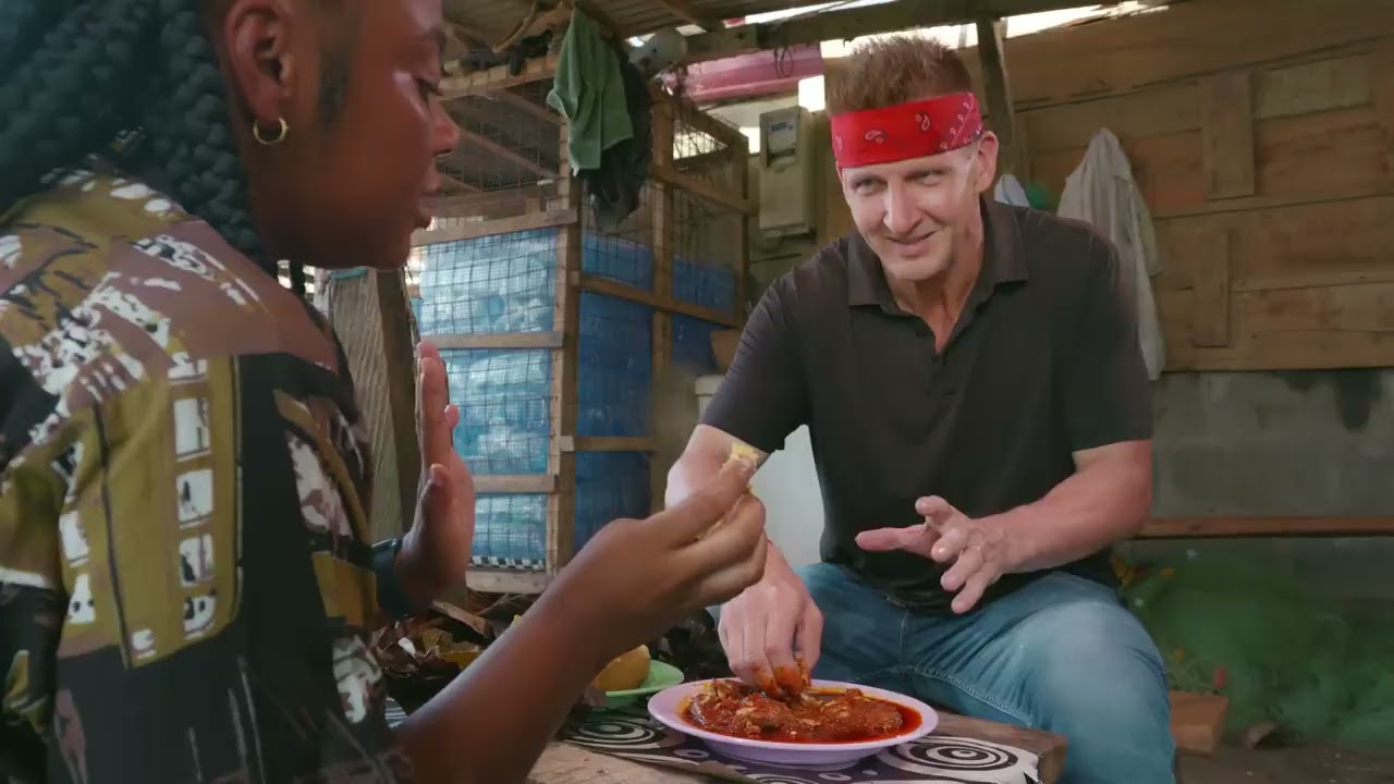 Best Ever Food Review Show! Eating in Africa s WILDEST Fish Market Seafood Factory