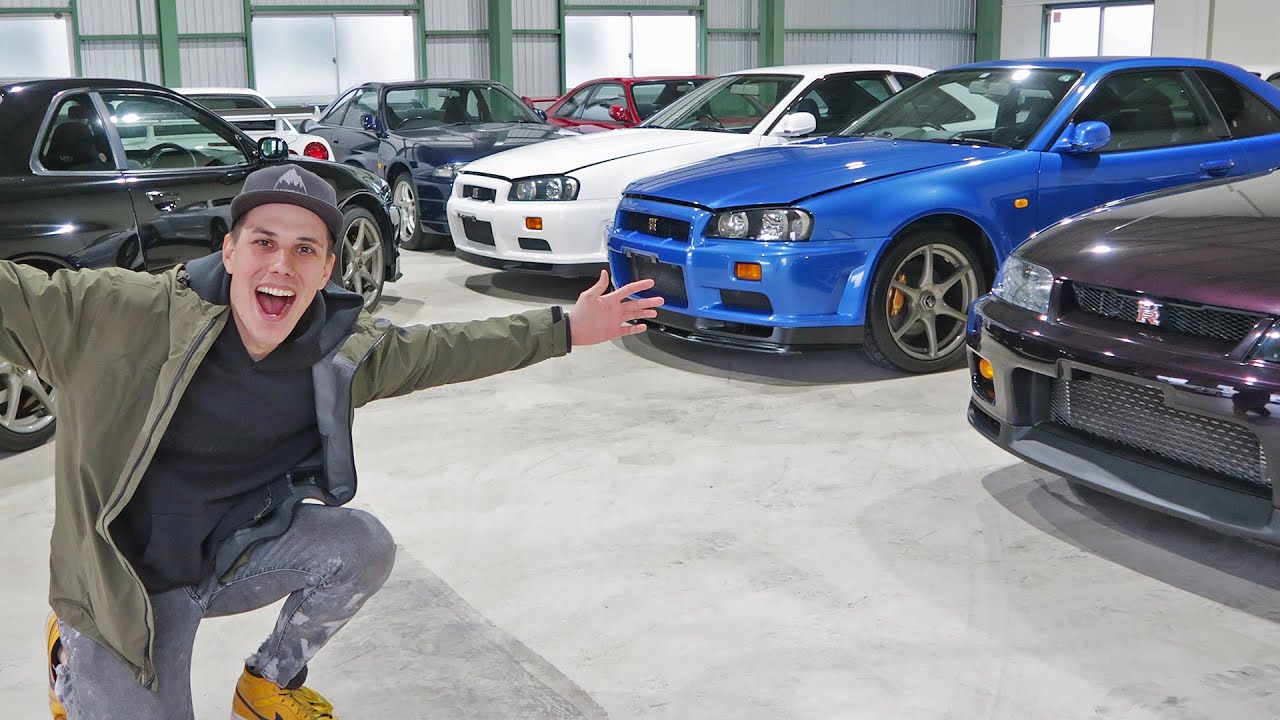 A SECRET WAREHOUSE FULL OF GTR SKYLINES & OTHER ILLEGAL IMPORTS!