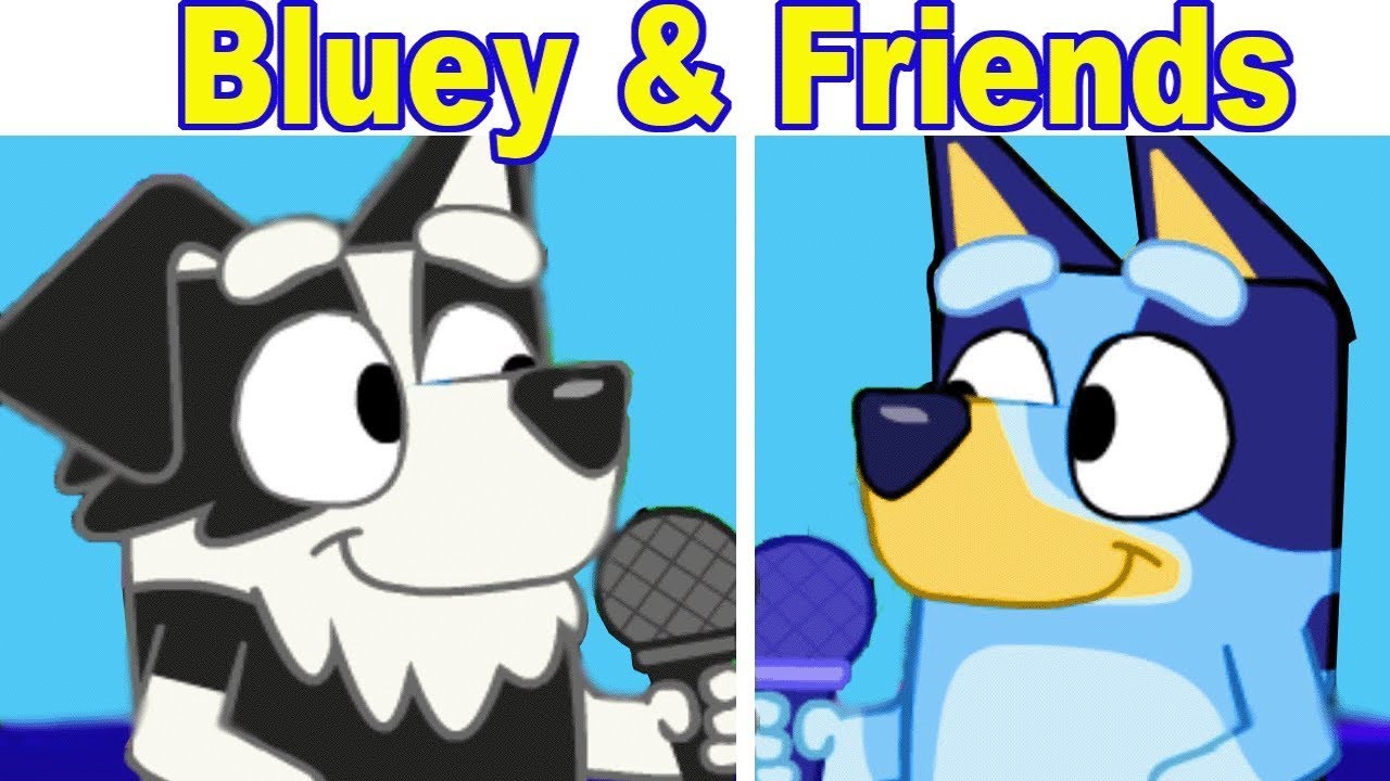 FNF Bluey Can Can (FNF Mods)