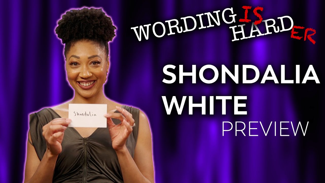 Shondalia White Sneak Peek! - Wording is Harder!