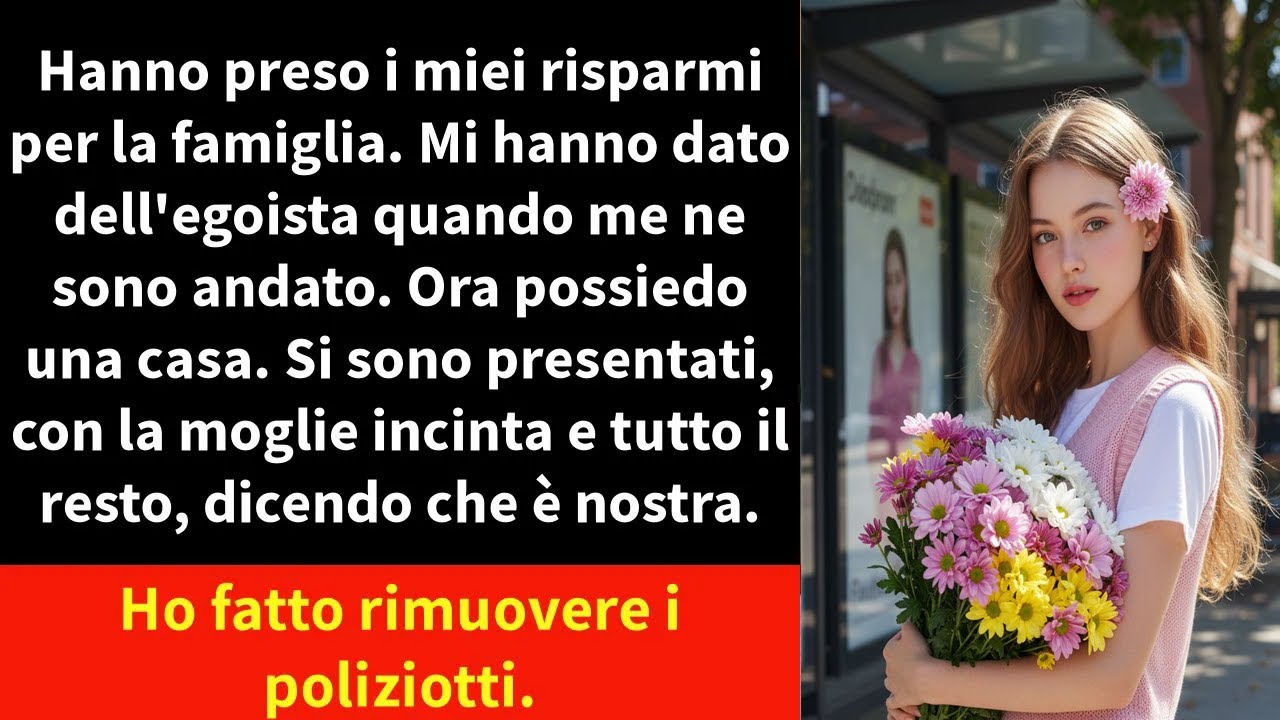 Hanno preso i miei risparmi per la famiglia. Mi hanno dato dell'egoista quando me ne sono andato.