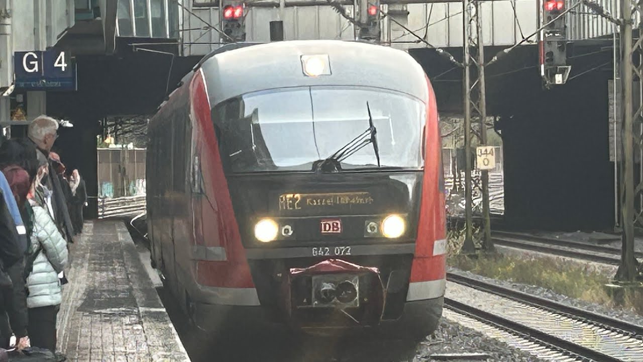 (DB Regio S&uuml;dost) Ansagen RE2 &bdquo;Nordth&uuml;ringenbahn￼&ldquo; Kassel-Wilhelmsh&ouml;he - Erfurt