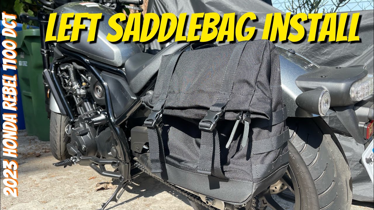 Install of the Honda Left Saddlebag for the 2023 Honda Rebel 1100 DCT