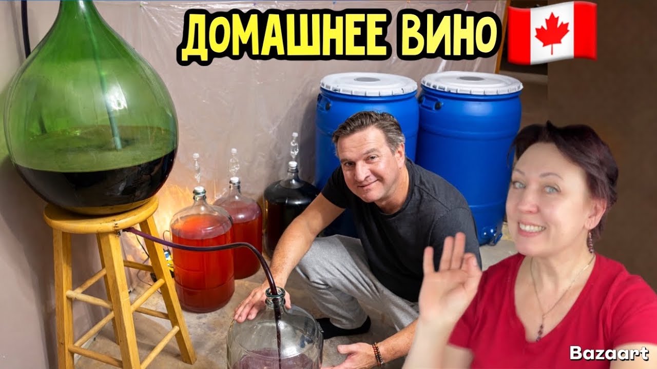 Домашнее вино в канадской деревне запускаем процесс ￼