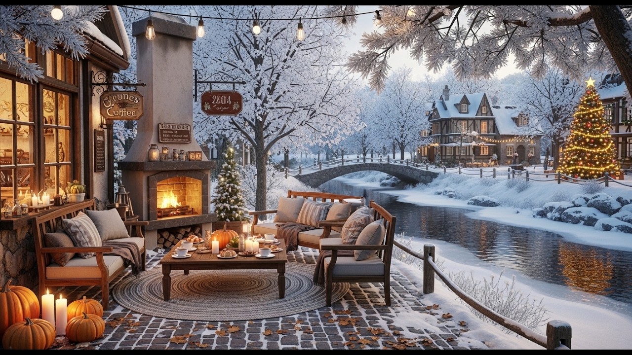 Warm Morning Jazz ❄ Cozy Winter Cafe Ambience for Deep Relaxation and Peaceful Productivity