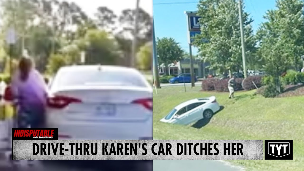 Drive-Thru Karen's Car Ditches Her