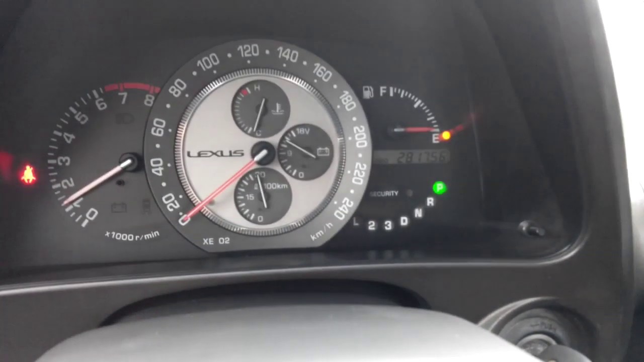 Тест запуска двигателя 1G-FE Lexus IS200 GXE10 Toyota Altezza