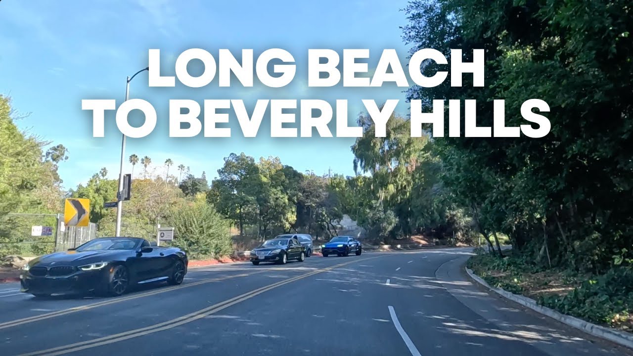 [5K] Long Beach to Beverly Hills - Los Angeles, California, USA - Driving ASMR