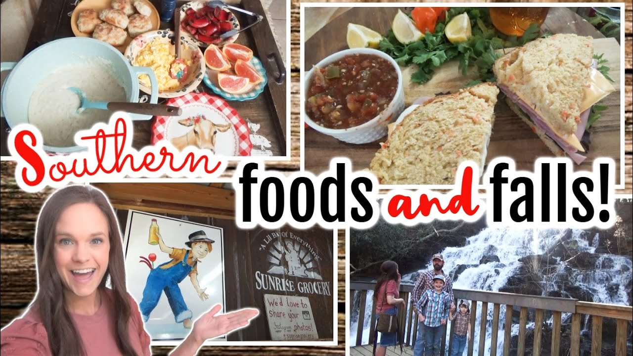 Traditional Southern Smoke Links & Grits Breakfast, Sunrise Grocery, & a Waterfall!