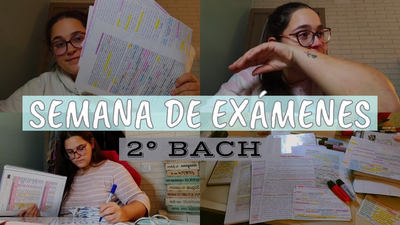 SEMANA DE EXÁMENES EN 2° DE BACHILLERATO🧠 || ¿CÓMO ME ORGANIZO?🤔 || 168 HORAS DE INFIERNO🤯