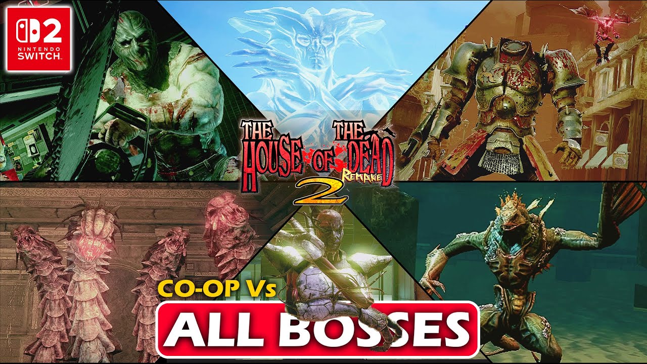 THE HOUSE OF THE DEAD 2 Remake All Bosses Fight CO-OP With Cutscenes (4K 60FPS) Nintendo Switch 2