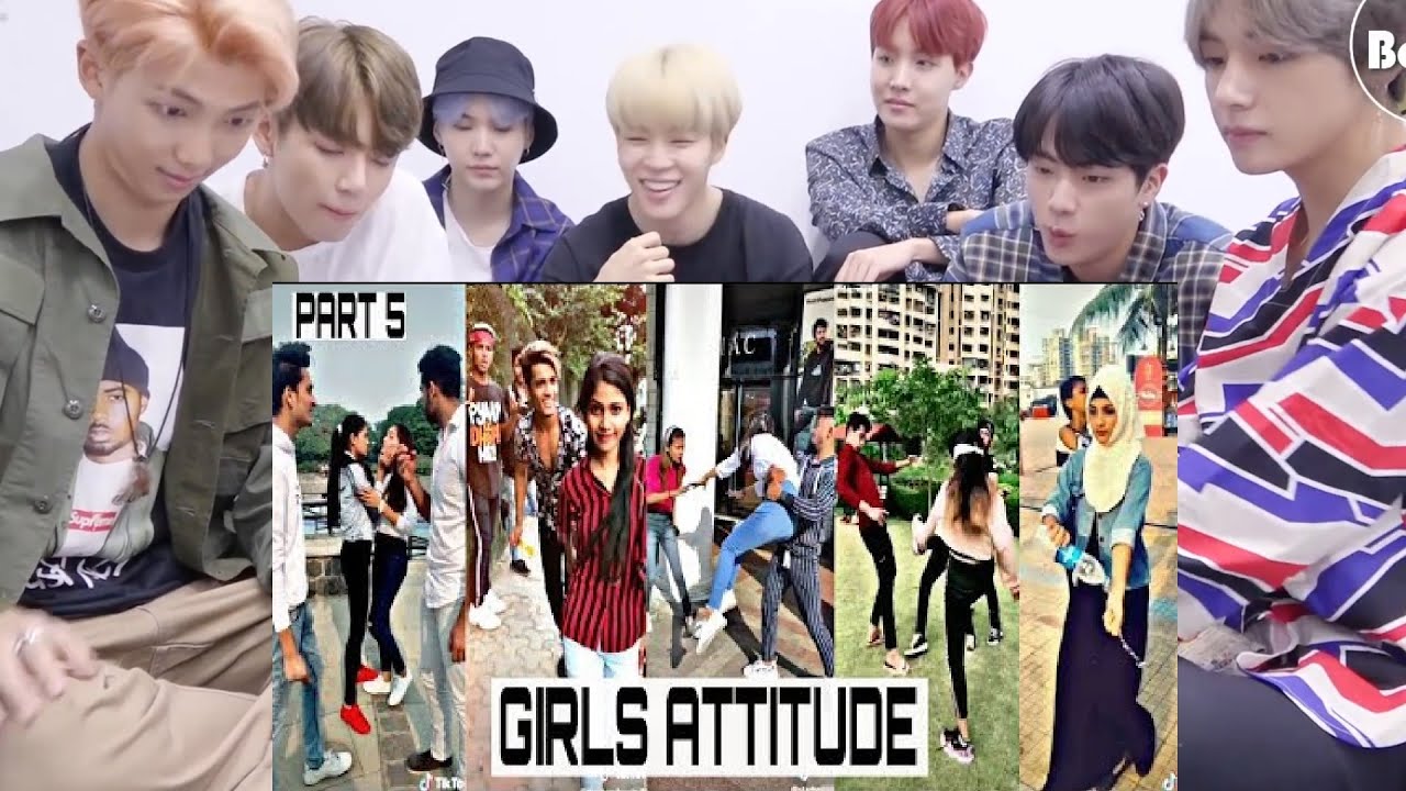 BTS REACTION Girl's Attitude | TikTok Girl Attitude Video 2024