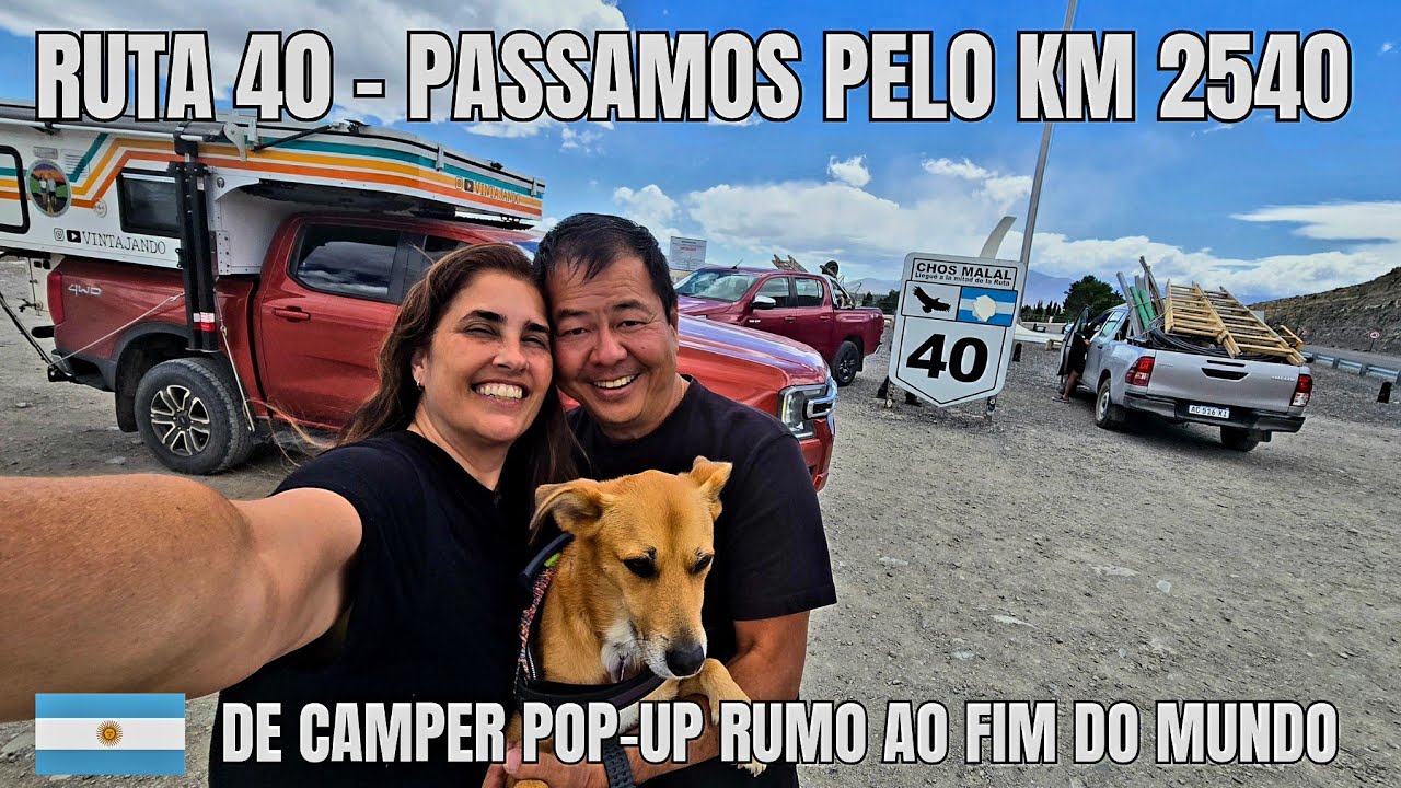 VINTAJANDO 61 - RUTA 40 - BARRANCAS_LAS LAJAS - A CAMINHO DO USHUAIA de CAMPER POP-UP