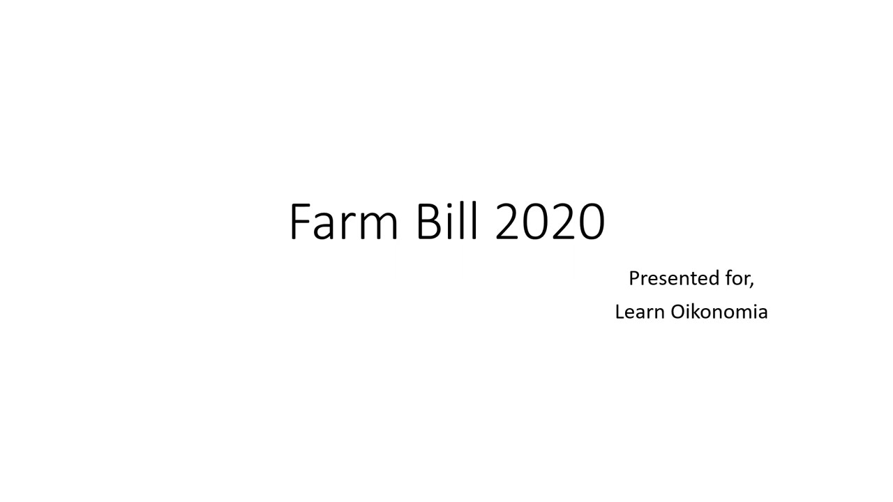 Farm Bill 2020