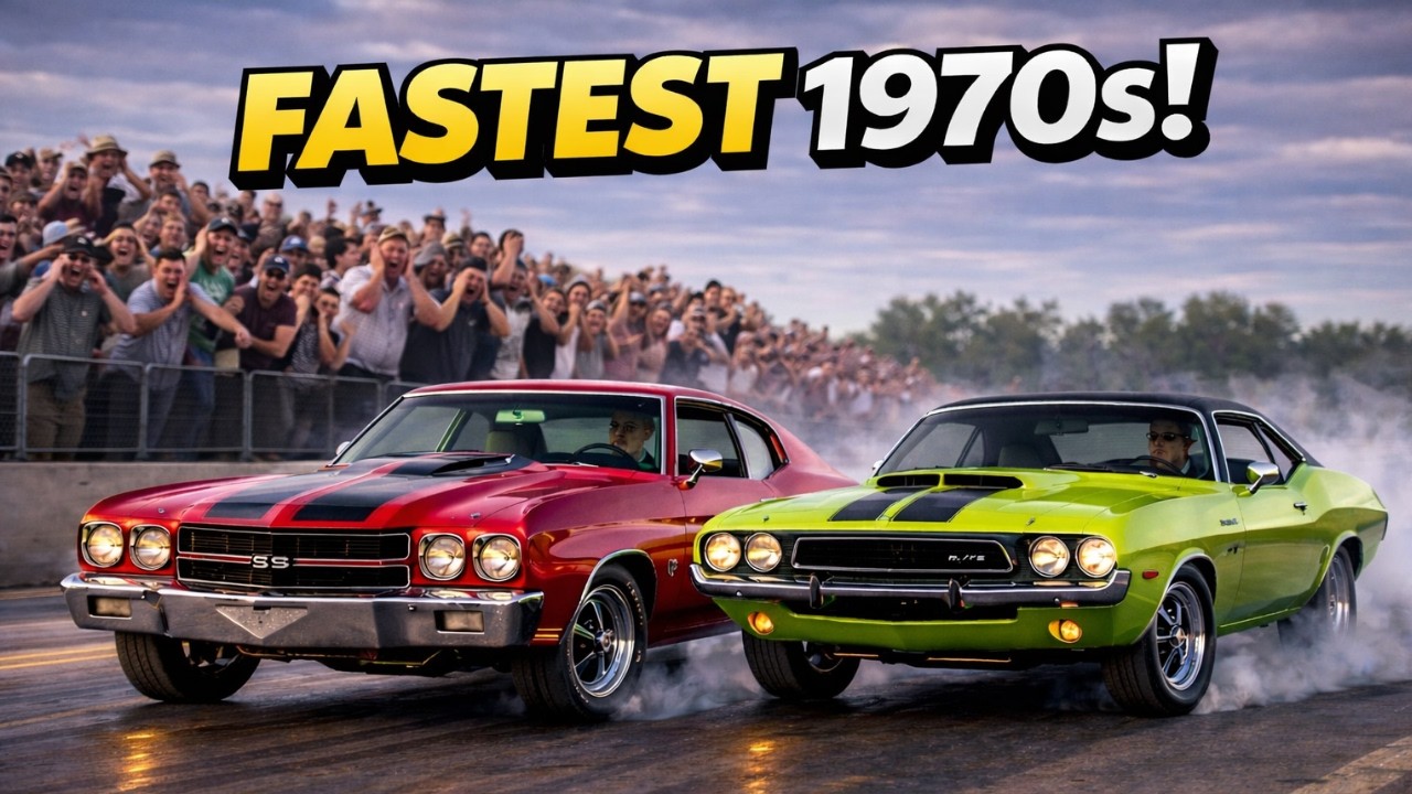 7 FASTEST 1970 American Cars Over The Quarter Mile!