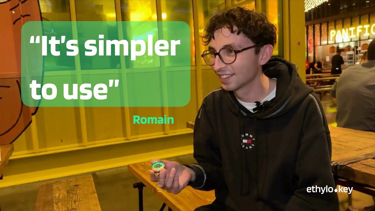 Paris — Romain tries EthyloKey
