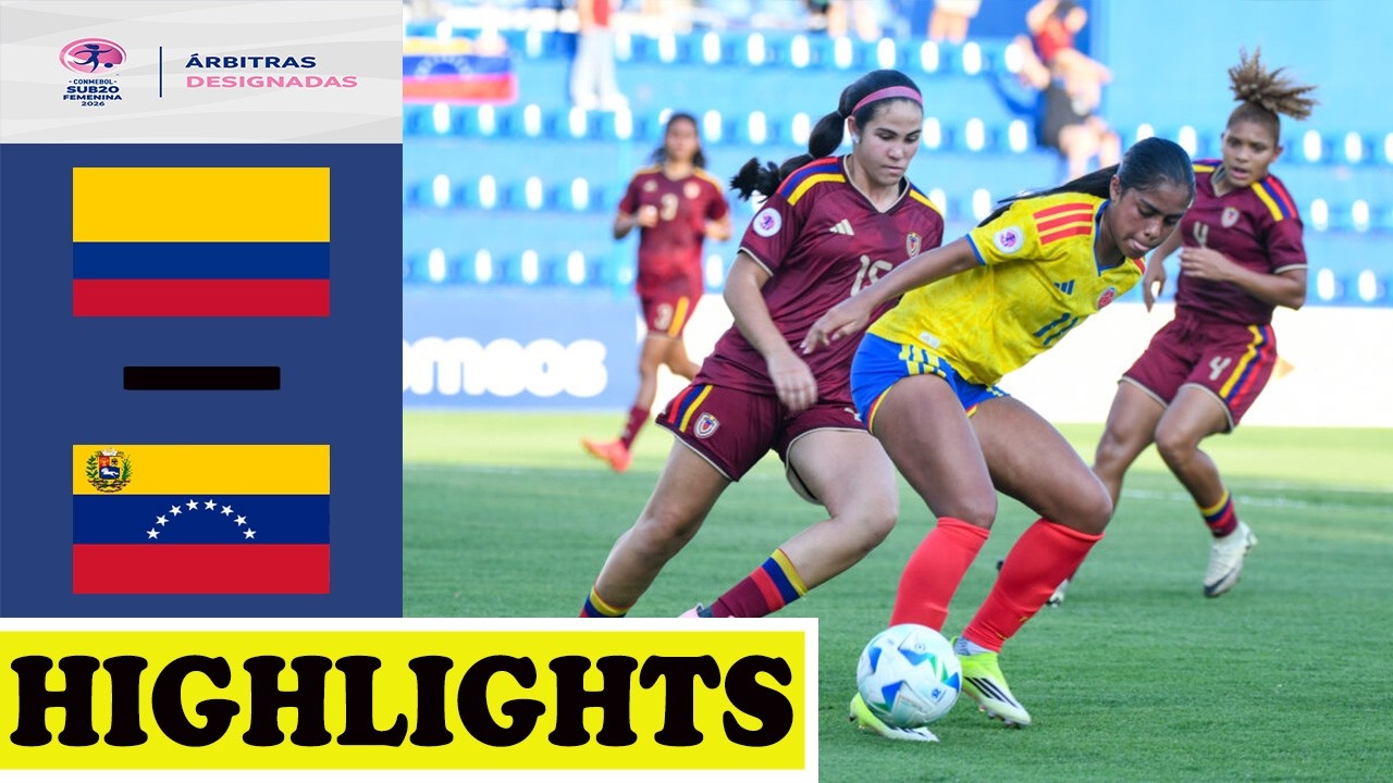 COLOMBIA vs VENEZUELA | MELHORES MOMENTOS | CONMEBOL SUB20 FEMENINA 2026 Final Grupo