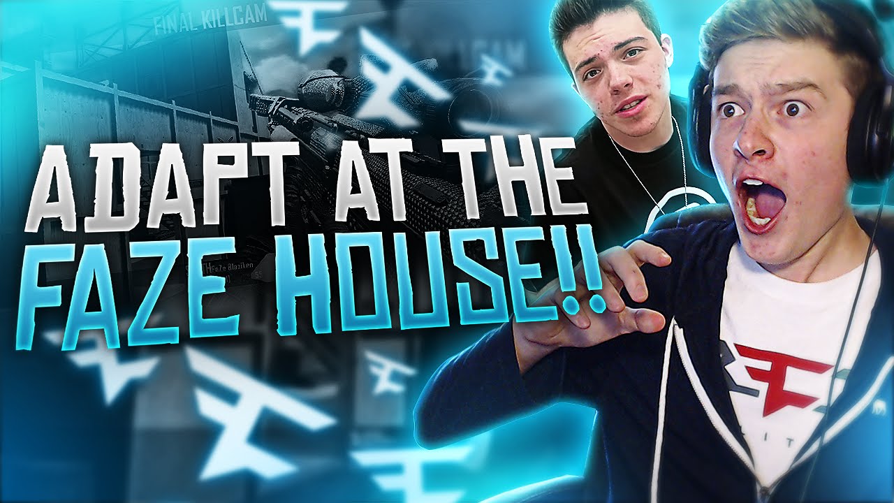 ADAPT В ДОМЕ FAZE!! (КРУТЫЕ ТРИКШОТЫ В BO2)