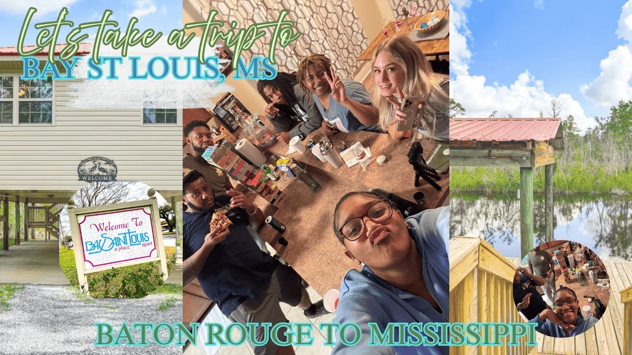 Weekend Getaway Vlog 💕 Bay St. Louis MS | Imposter, Jenga, Rap Battles + Walmart 🛒 (Part 1)