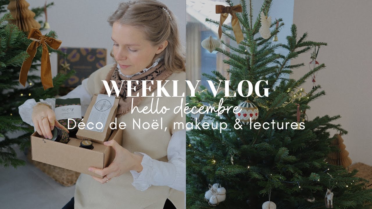 #VLOG : Déco de Noël, lectures de maternité & routine makeup !