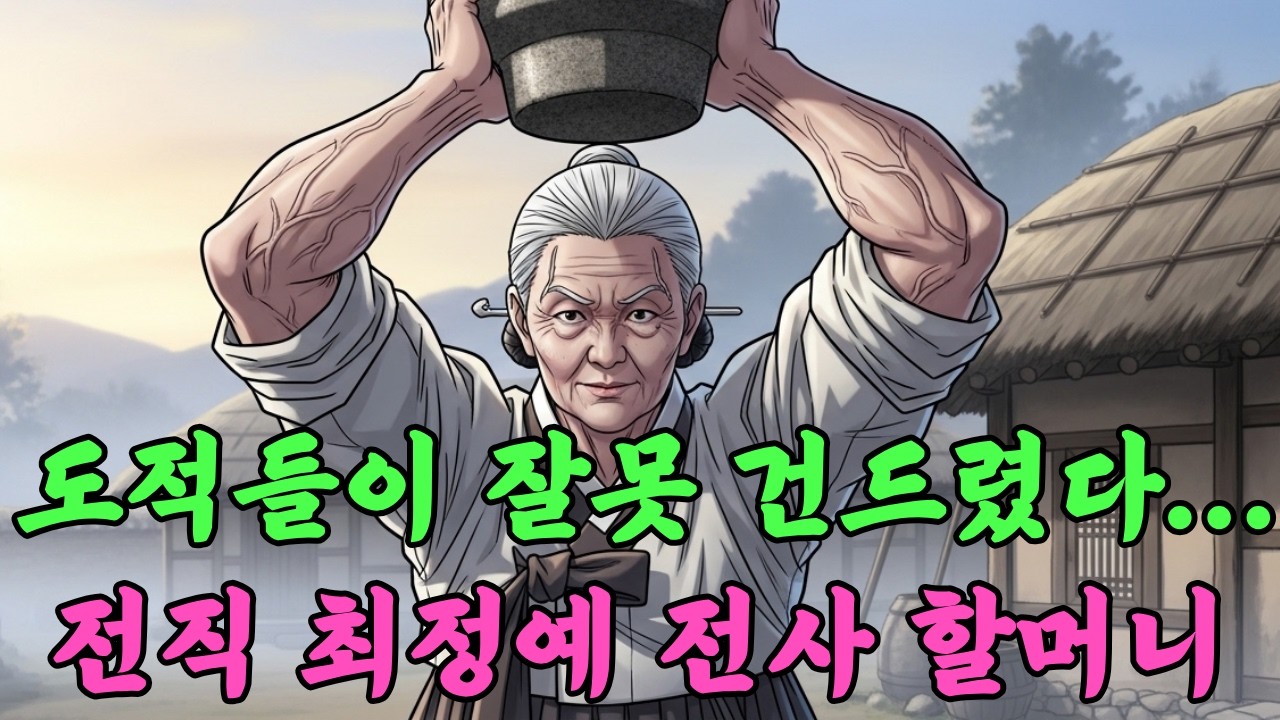 힘을 숨기고 살던 전직 정예부대 할머니, 홀로 마을을 지켜내다