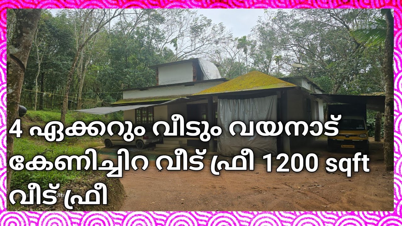 Liju wayanad 4 ഏക്കർ + 1200 sqft ൽ 3 ബെഡ്‌റൂം rc വീടും വയനാട്  കേണിച്ചിറ  