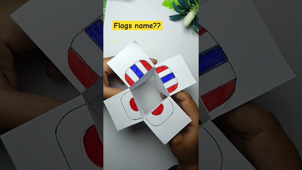 DIY  Flags Dancing |sprunki #artandcraft  #papercraft  #shortsviral  #1m
