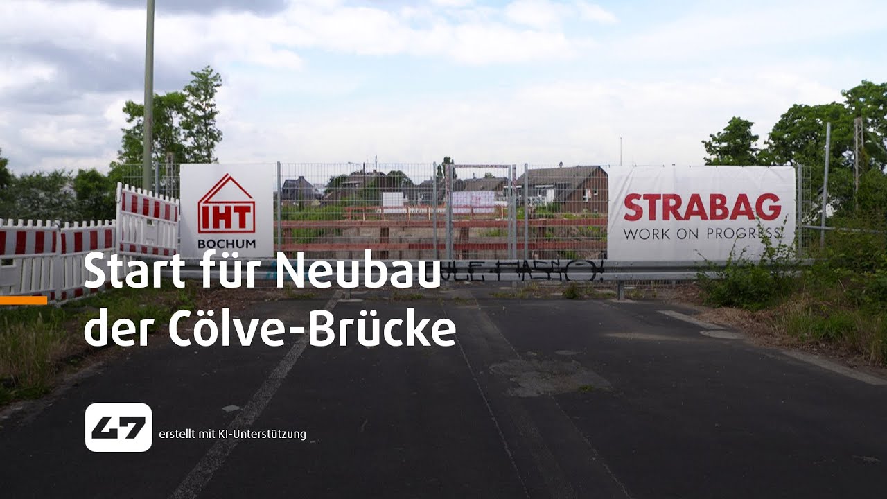 STUDIO 47 .live | START FÜR NEUBAU DER CÖLVE-BRÜCKE ZWISCHEN RHEINHAUSEN & MOERS