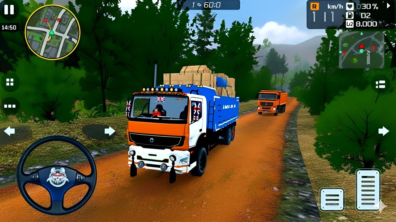 BharatBenz 12 Wheeler Extreme Mud Offroad DrivingINSANE Truck Hill Climb Challenge | Truck Simulator