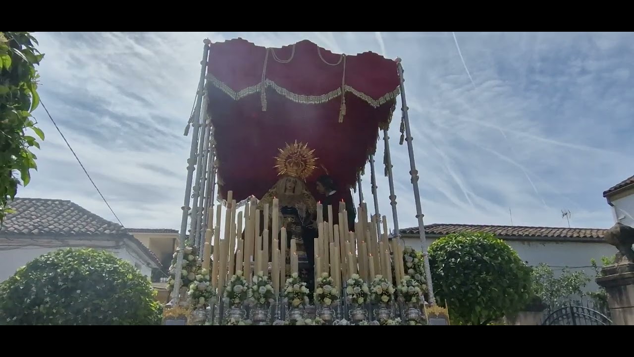 Virgen de la misericordia por la calle jardines de La Carolina , Jaen 2023