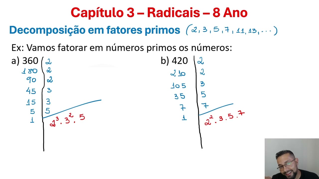 Aula 4 - 8 Ano - Decomposição em fatores primos