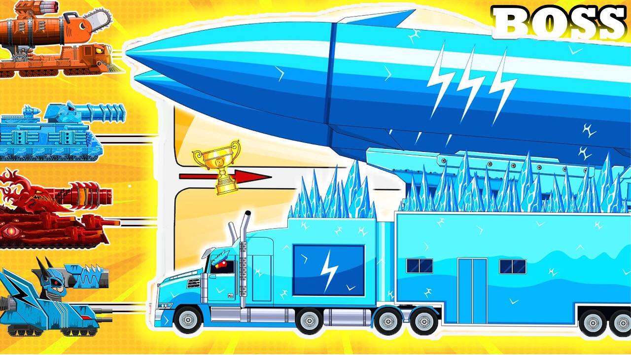 Hidden Container Missile vs Mega Tank | Tank Cartoon Battle